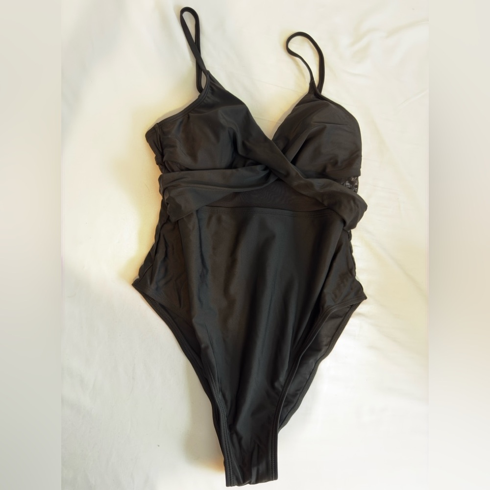 Black One-Piece Swimsuit